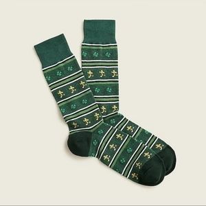J.CREW Peanuts® X. J.Crew socks Four Leaf Clovers & Woodstock Peanuts BNWT SO